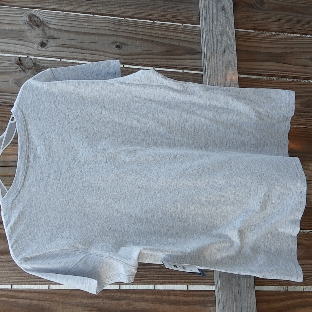 U.S. Polo Assn. Women's V neck polo shirt, size XL, gray color - Picture 2 of 6